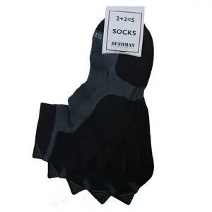 Bushman Pánské i dámské ponožky Short Set 2,5 černé 36-38