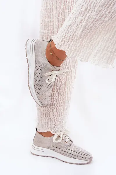 Boto Kožené Lehká Polobotky Dámské Na Platformě Artiker