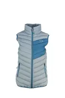 Dámská lehce zateplená vesta gts 503232 světle šedá/modrá m