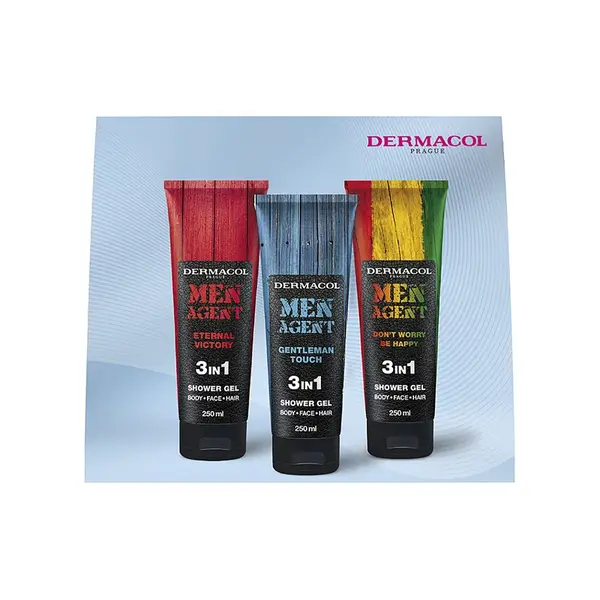 DERMACOL Men Agent mix sprchových gelů Dárkové balení