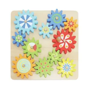 BABU - Dřevěná hra s ozubenými kolečky