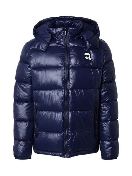 Karl Lagerfeld Zimná bunda  námornícka modrá / čierna / biela