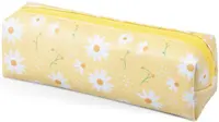 Penál etue mini - Žlutá s květinami