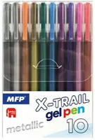 Gelové pero set BS 10ks METAL