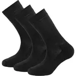 Devold DAILY MERINO MEDIUM SOCK 3PK Pánské vlněné ponožky, černá, velikost