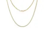 Řetízek Flat Snake ze žlutého 14k zlata v délce 42 cm KLENOTA