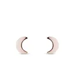 Pecky z růžového zlata ve tvaru měsíce KLENOTA