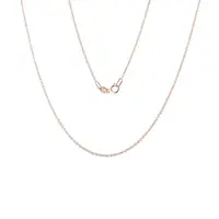Dámský řetízek rolo 30 dlouhý 50 cm v růžovém zlatě KLENOTA