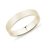Pánský 4mm prsten ze žlutého zlata KLENOTA