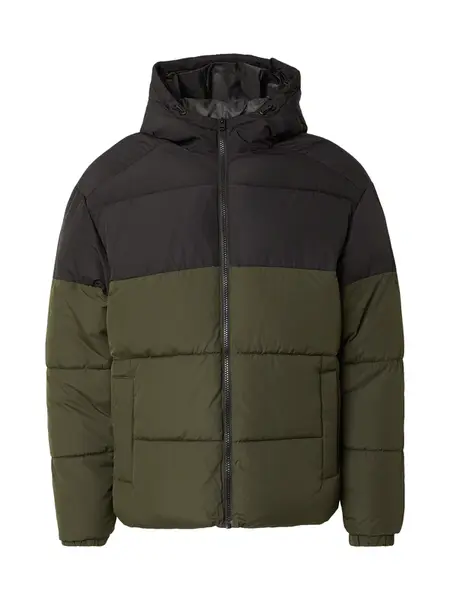 JACK & JONES Zimná bunda 'JJMAZE'  olivová / čierna