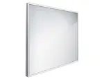 Nimco Zrcadla - Zrcadlo s LED osvětlením, 70x70 cm, hliník ZP 13077