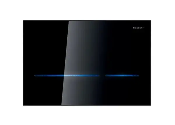 Geberit Sigma80 - Kryt ovládání splachování, sklo/černá 242.618.SG.1