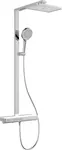 kielle Vega - Sprchový set s termostatem, 36 x 24 cm, 3 proudy, chrom/bílá 20618010