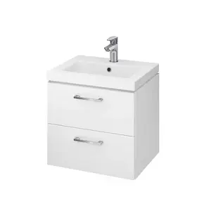 Cersanit Lara - Skrinka s umývadlom, 46x49x40 cm, 2 zásuvky, biela S801-146-DSM