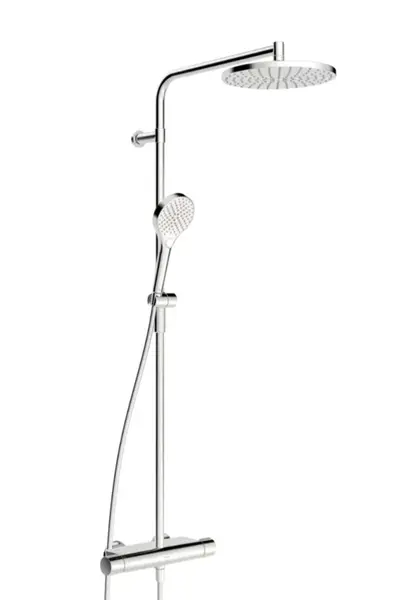 Hansa Viva - Sprchový set s termostatom, priemer 25 cm, 3 prúdy, chróm 65159201