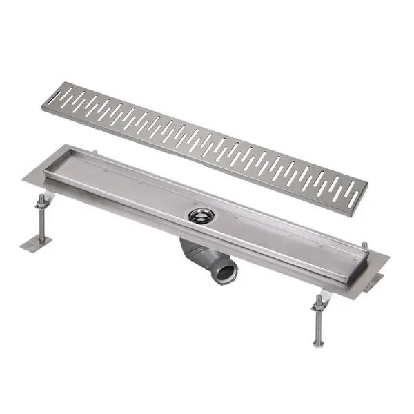 Sanela Žľaby z nehrdzavejúcej ocele - Sprchový žľab do priestoru, dĺžka 95 cm, lesklá nerezová SLKN 04C