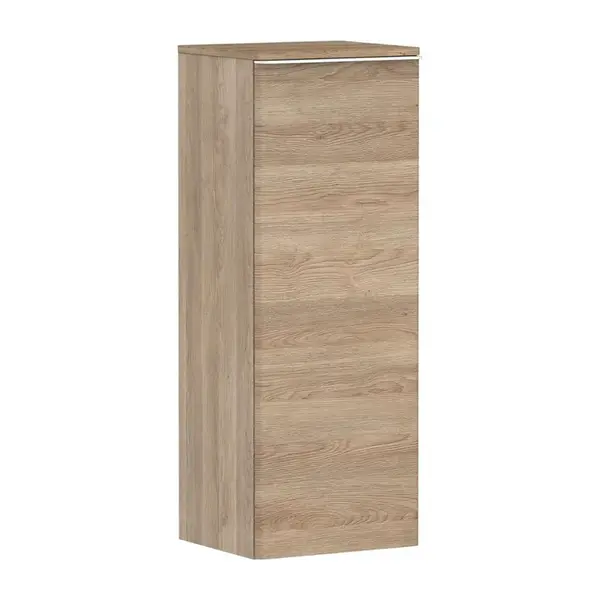 Hansgrohe Xelu Q - Bočná skrinka 40x107x35 cm, 1 dvierka, pánty vľavo, prírodný dub/matná biela 54129700