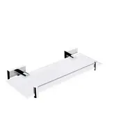 Nimco Keira - Polica s ohrádkou, 30 cm, matované sklo/chróm KE 22091BX-30-26