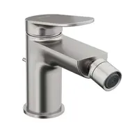 Duravit Wave - Bidetová batéria s výpusťou, kefovaná nerezová WA2400001070