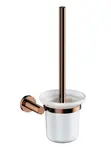 OMNIRES Modern Project - WC štětka nástěnná s držákem, mléčné sklo/měď MP60620CP