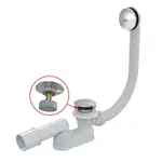 Alcadrain Odtokové soupravy - Vanová odtoková a přepadová souprava, délka 1000 mm, Click-Clack, chrom A507CKM-100