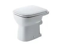 Duravit D-Code - Stojace WC, zadný odpad, ploché splachovanie, s HygieneGlaze, alpská biela 21090920002