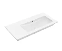 Villeroy & Boch Venticello - Umývadlo nábytkové 100x50 cm, s prepadom, bez otvoru na batériu, alpská biela 4134R301
