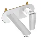 Novaservis Nobless Tina - Umývadlová batéria pod omietku, biela/chróm 38200,1