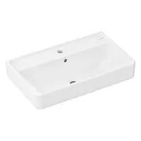 Hansgrohe Xanuia Q - Umývadlo 65x39 cm, s prepadom, otvor na batériu, biela 60617450