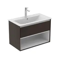 Ideal Standard Connect Air - Skrinka pod umývadlo, 80x44x52 cm, hnedá mat/biela mat E0827VY