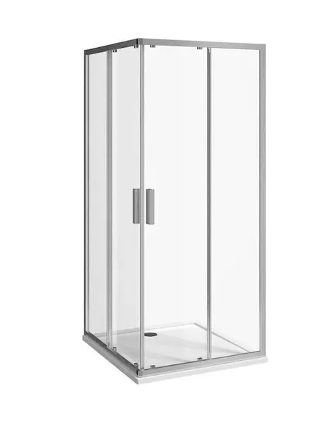 Jika Nion - Sprchový kút 90x90 cm, Jika perla Glass, strieborná/sklo arctic H2512N20026661