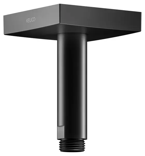 Keuco Edition 300 - Sprchové rameno stropné, dĺžka 10 cm, matná čierna 53089370102