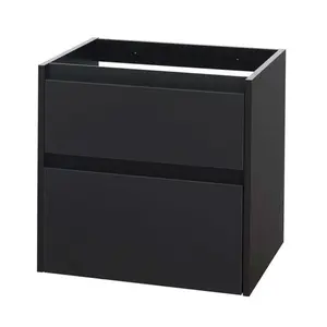 Mereo Opto - Umývadlová skrinka, 61x58x46 cm, 2 zásuvky, čierna CN940S