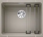 Blanco Etagon 500 - Silgranitový drez, 53x46 cm, s pojazdmi, tartufo 522234