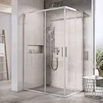 Ravak Blix Slim - Sprchové dvere, 80x195 cm, lesklý hliník/číre sklo X1XM40C00Z1