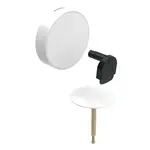 Geberit Príslušenstvo - Súprava na kompletizáciu vaňovej súpravy, s otočným ovládaním a prívodom d52, alpská biela 150.481.11.1