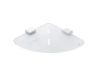 Nimco Kibo - Polička rohová, chróm/matná biela KI X208-26