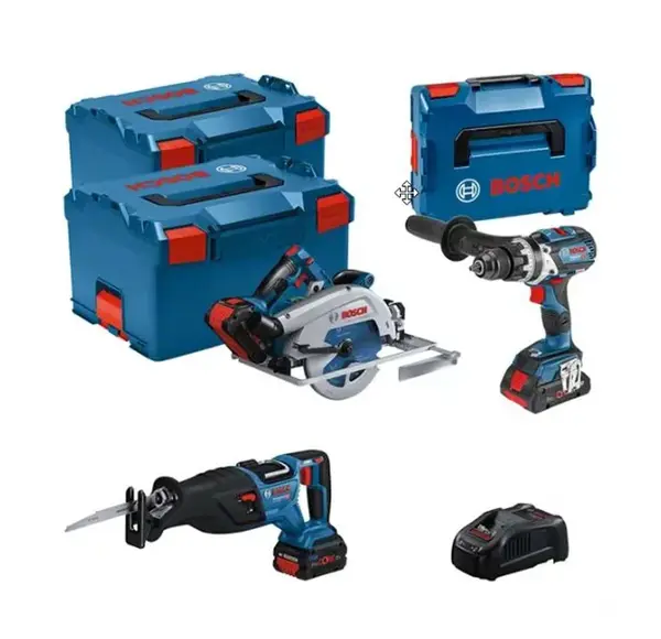 Bosch Náradie - 10-dielna súprava AKU náradia, batérií a nabíjačky 0615990N38