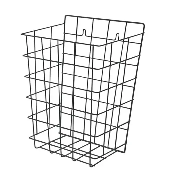 Sanela Drátěné koše - Drátěný koš, 360x290x180 mm, ocel/černá SLZN 40V