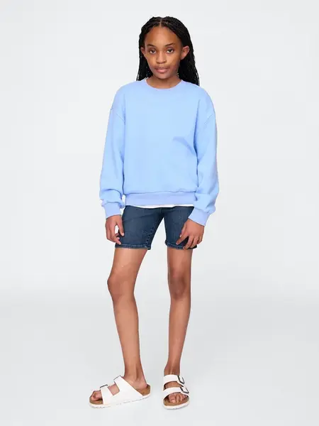 GAP Dětské džínové biker shorts - Holky