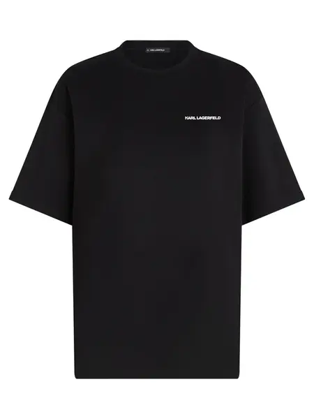 Karl Lagerfeld Tričko ' KARL HAT MIR GESAGT '  čierna