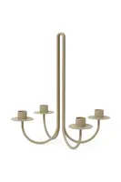 Dekorativní svícen ferm LIVING béžová barva