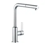 Kludi L-ine S - Dřezová baterie s výsuvnou koncovkou, chrom 408510575