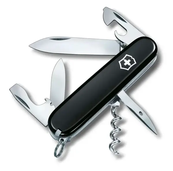 VICTORINOX - Střední kapesní nůž Spartan, 12 funkcí, černá 1.3603.3