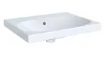 Geberit Acanto - Umyvadlo 60x48 cm, s přepadem, bez otvoru pro baterii, bílá 504.620.01.1