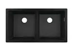 Hansgrohe Dřezy - Podstavný granitový dřez S510-U770, grafitová černá 43434170