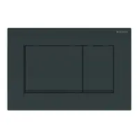 Geberit Sigma20 - Ovládací tlačítko pro 2 množství splachování, černá lesk/černá mat 115.883.DW.1