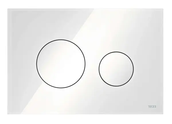 Tece TECEloop - Ovládání splachování, bílé sklo/bílá 9240650