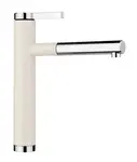Blanco Linee S - Dřezová baterie s výsuvnou koncovkou, jemná bílá/chrom 526957