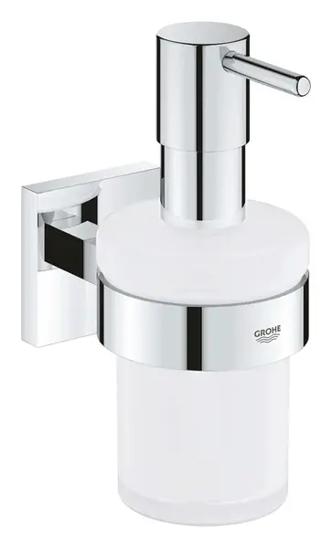 Grohe QuickFix Start Cube - Dávkovač mýdla s držákem, sklo/chrom 41098000